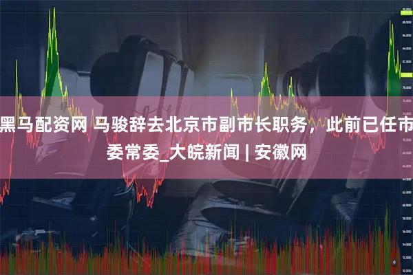 黑马配资网 马骏辞去北京市副市长职务，此前已任市委常委_大皖新闻 | 安徽网